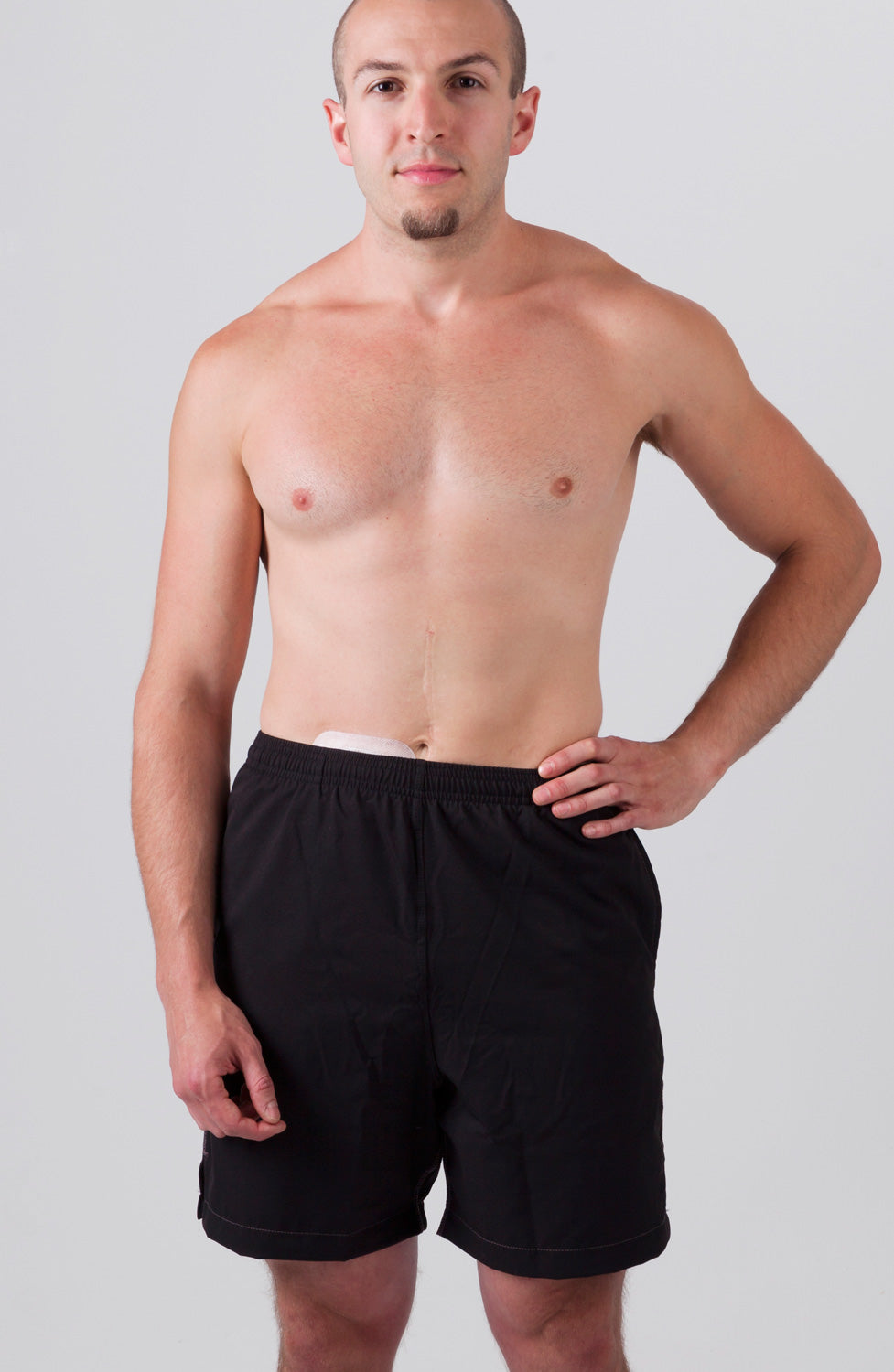Ostomysecrets men's ostomy swim trunks